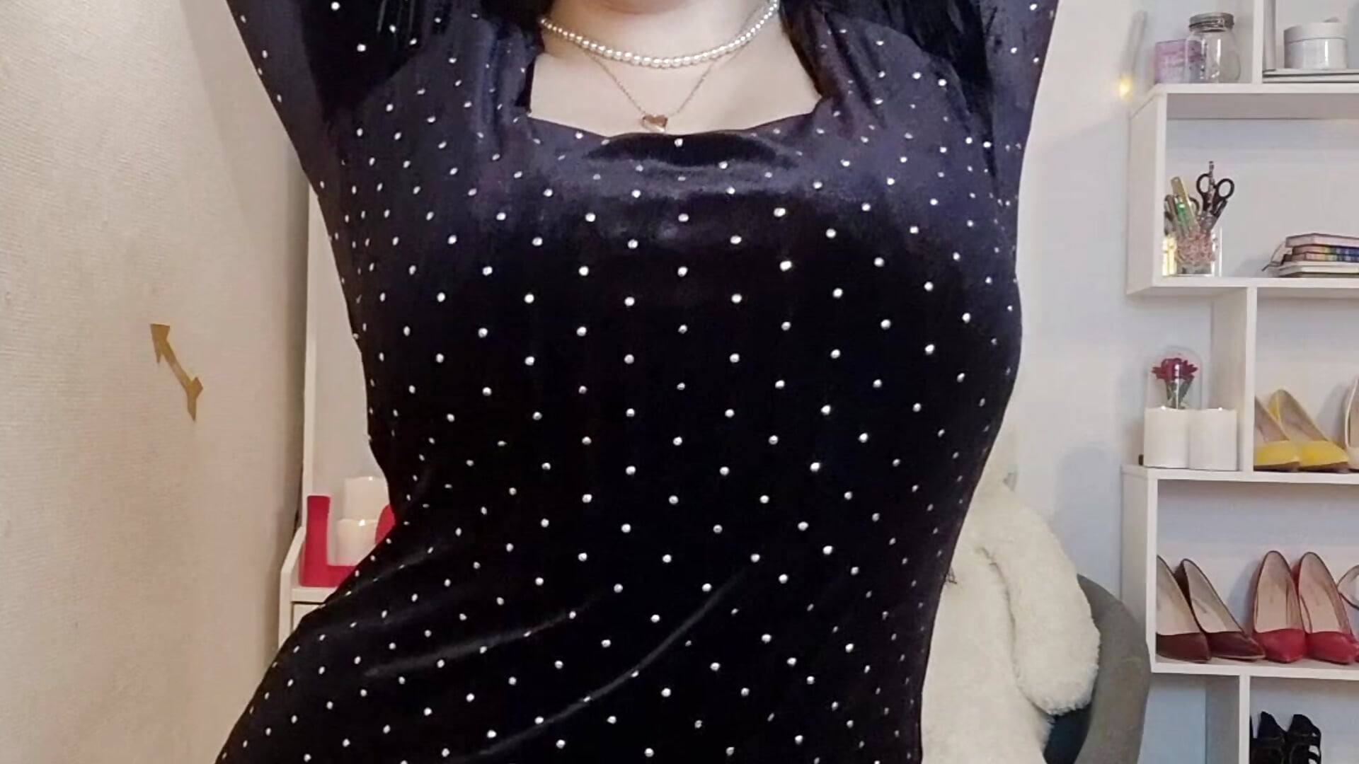 11 FREE teaser - Gentle stripping, slap ass, suck nipples, cream and dildo in pussy fuck - video by TinniAngel cam model