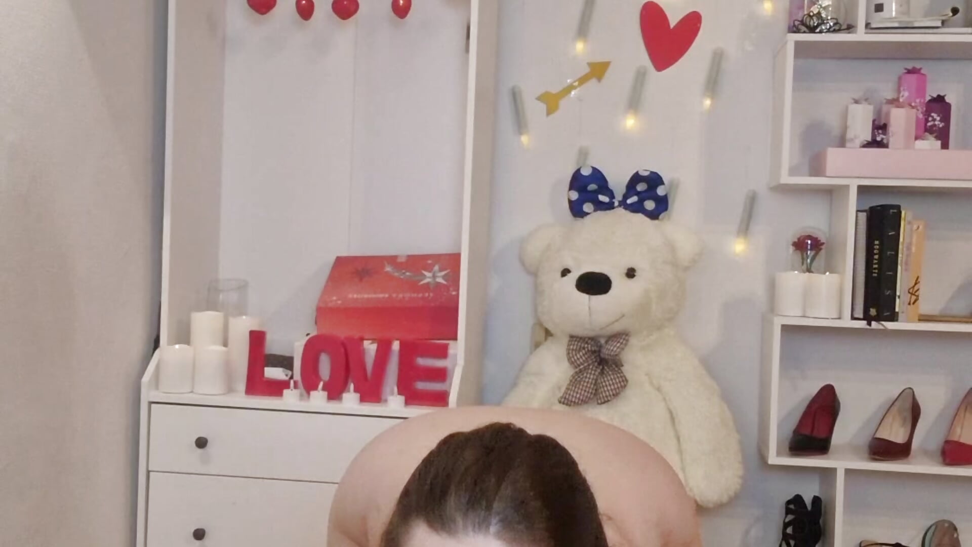 15 - FREE TEASER - DOUBLE PENETRATION - fucking in doggy, ride, missionary, DP and orgasm) - video by TinniAngel cam model