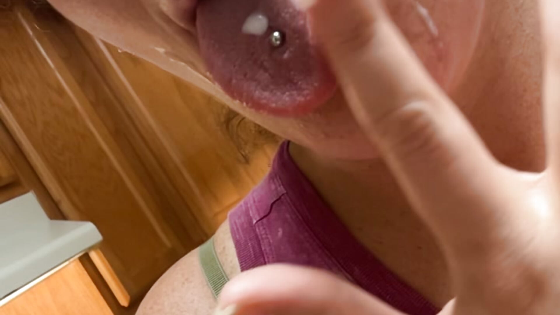 I love a cumshot mask. Would you cover my face with your cum? - video by XoMisty cam model