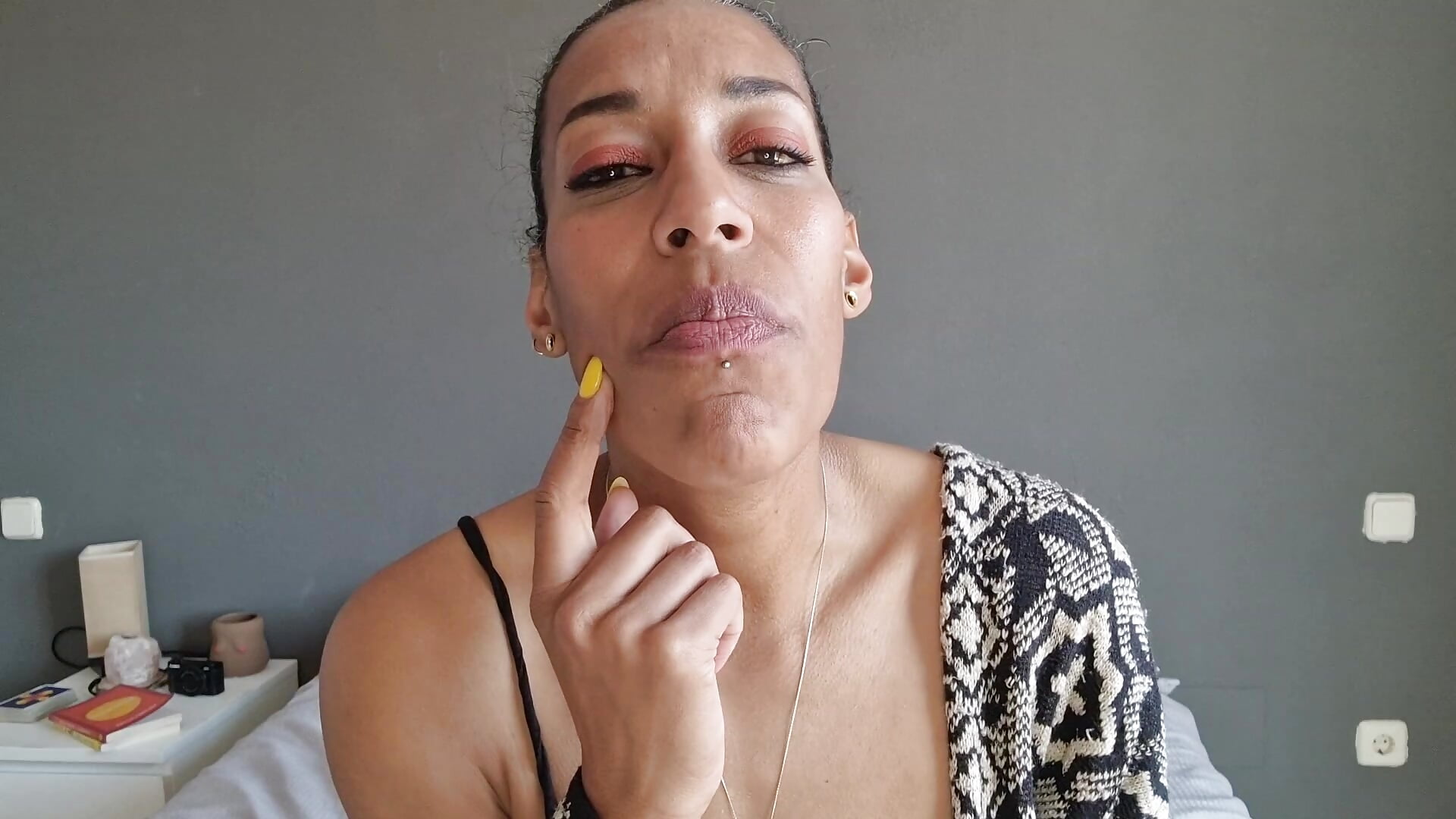 cock bulge humiliation. suck this cock bulge in my cheek, cock slave! - video by Goldenlace cam model