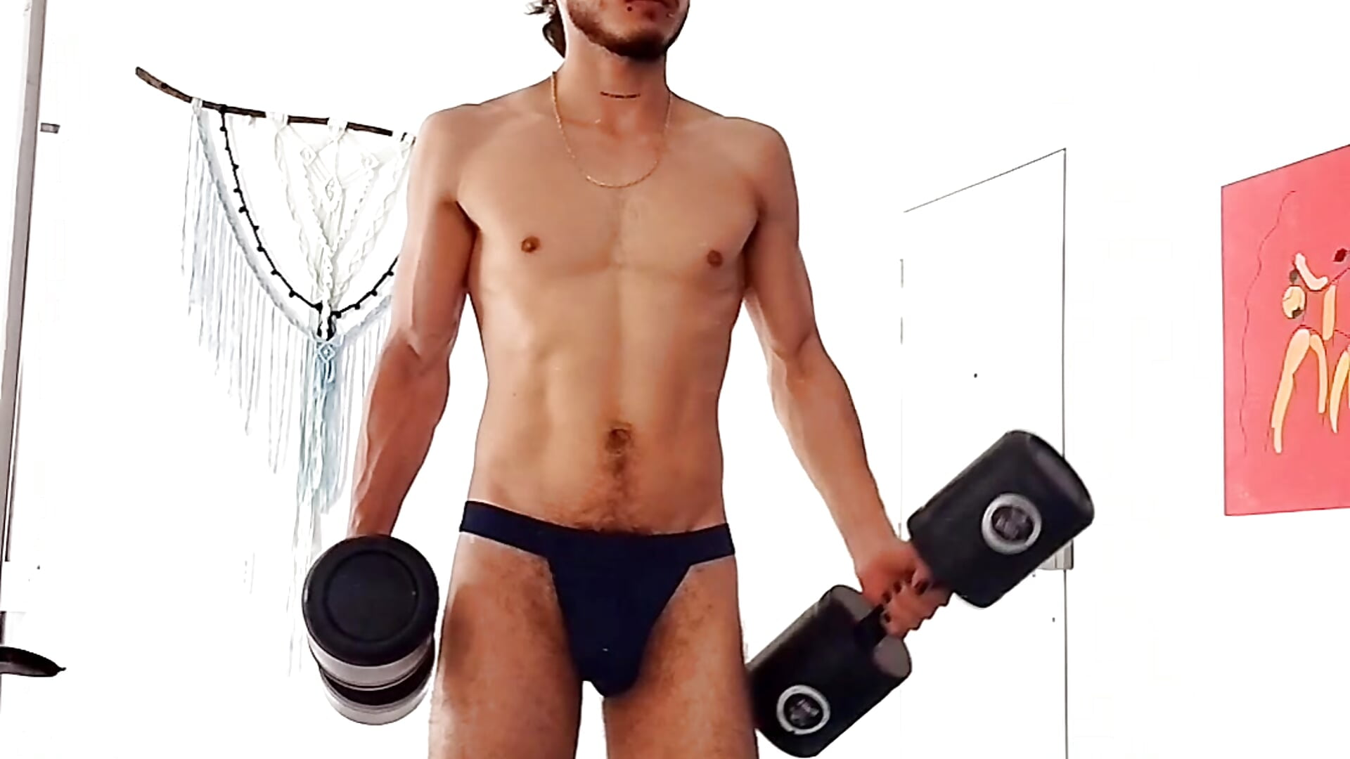 Biceps at home - vidéo du modèle de showcams mercurio_hot