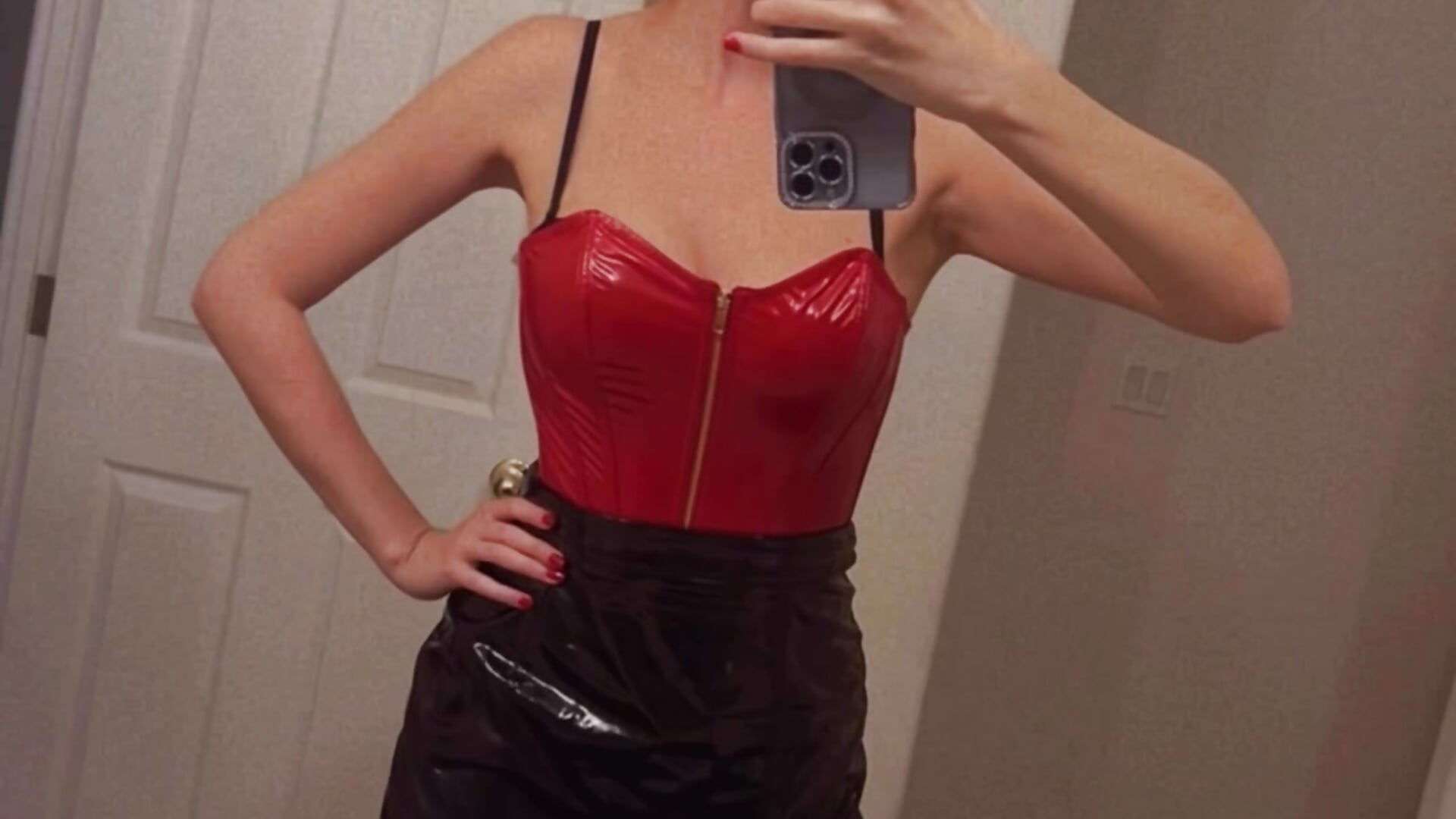 Red corset