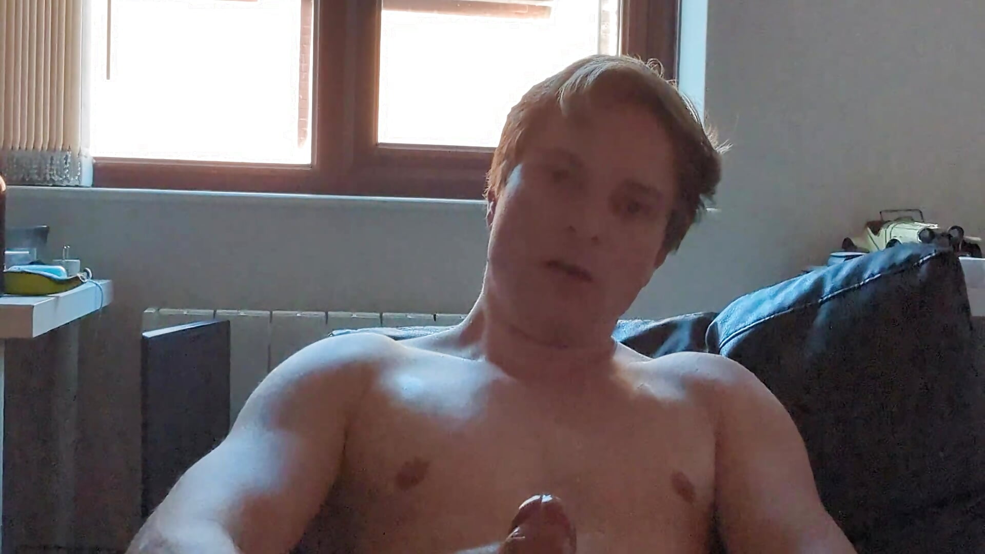 Early morning wank by the window