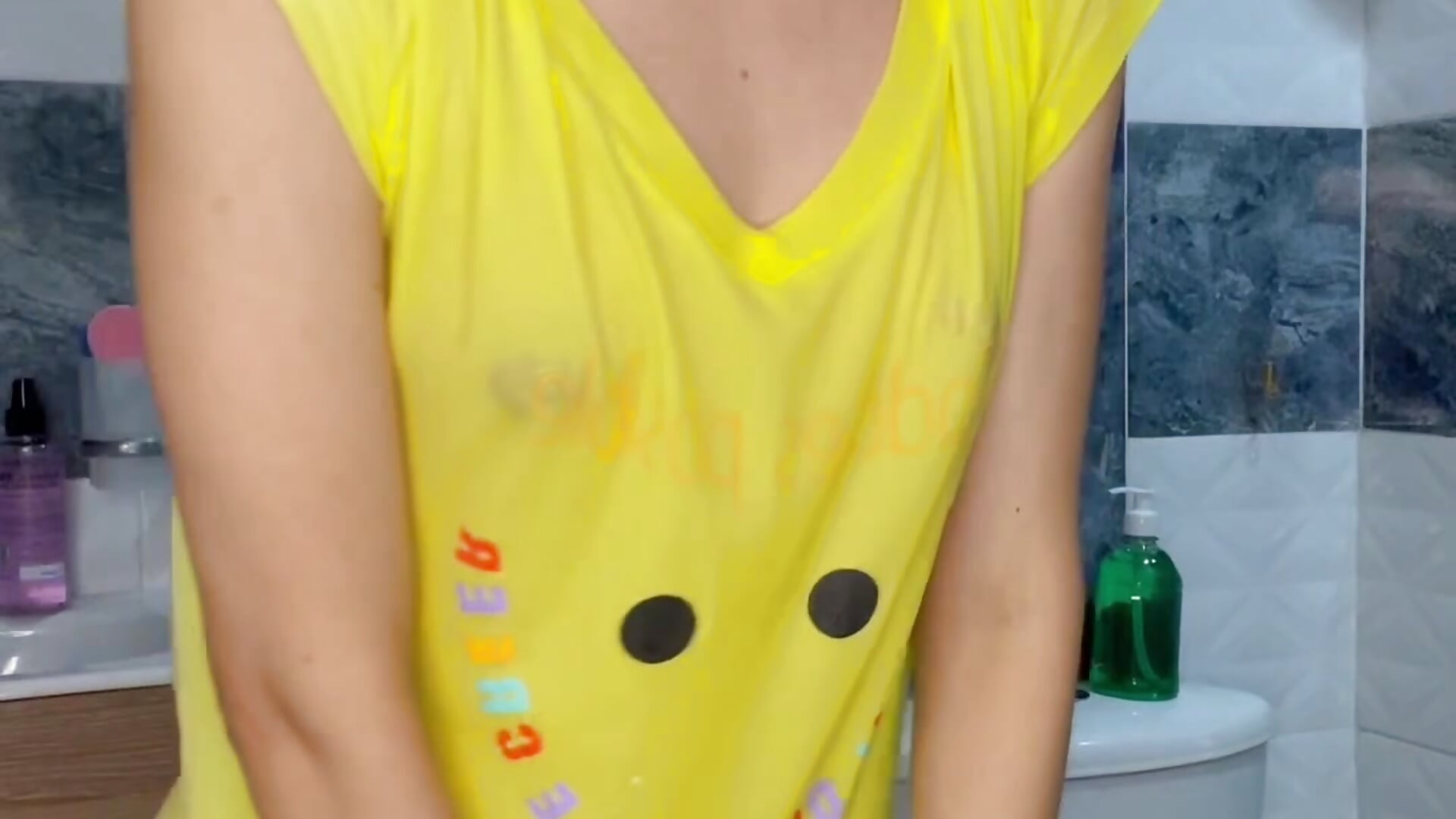 teasing you with my wet shirt