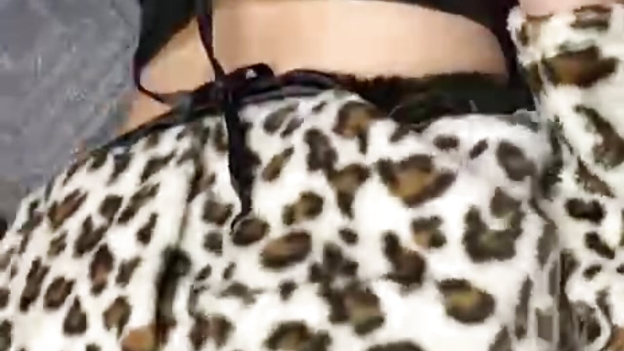 Under the Leopard skirt|Outfit tour - video by MollyLollipop cam model