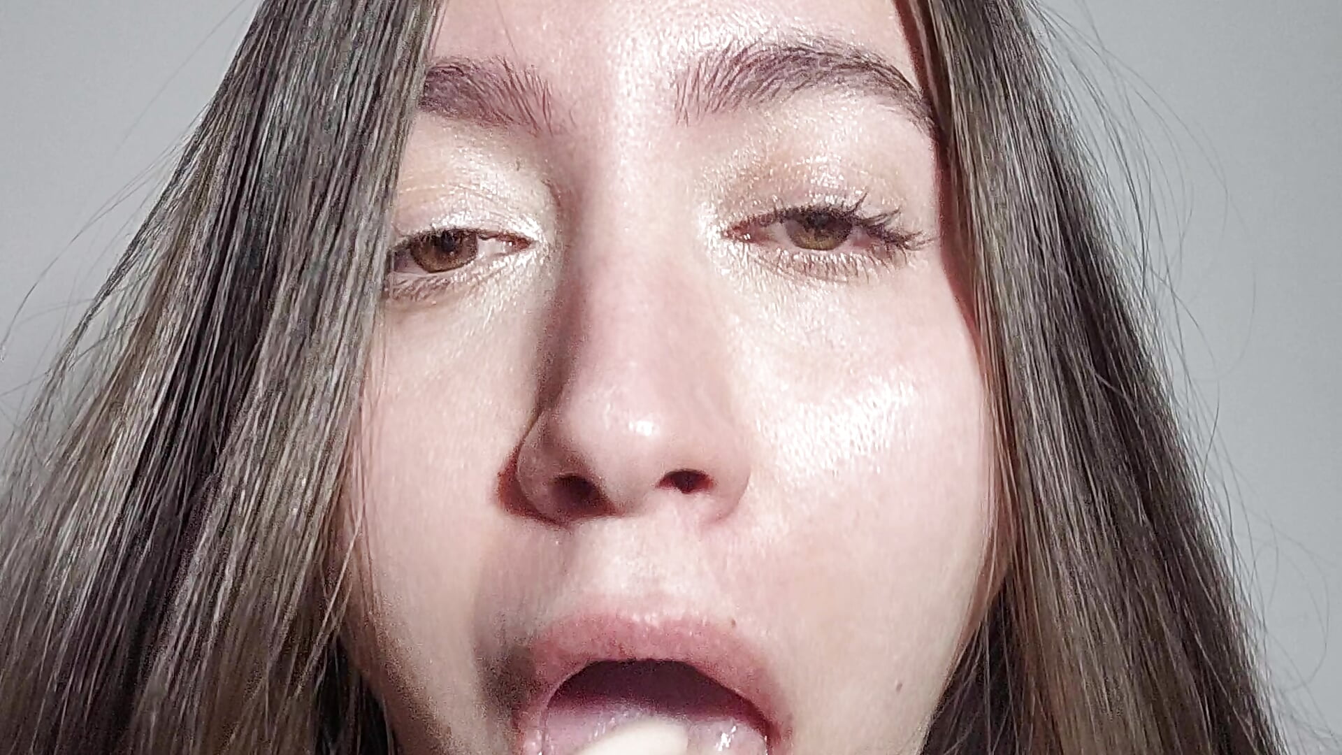 Sloppy and messy blowjob, much spit and gag - alice-love1主播的视频