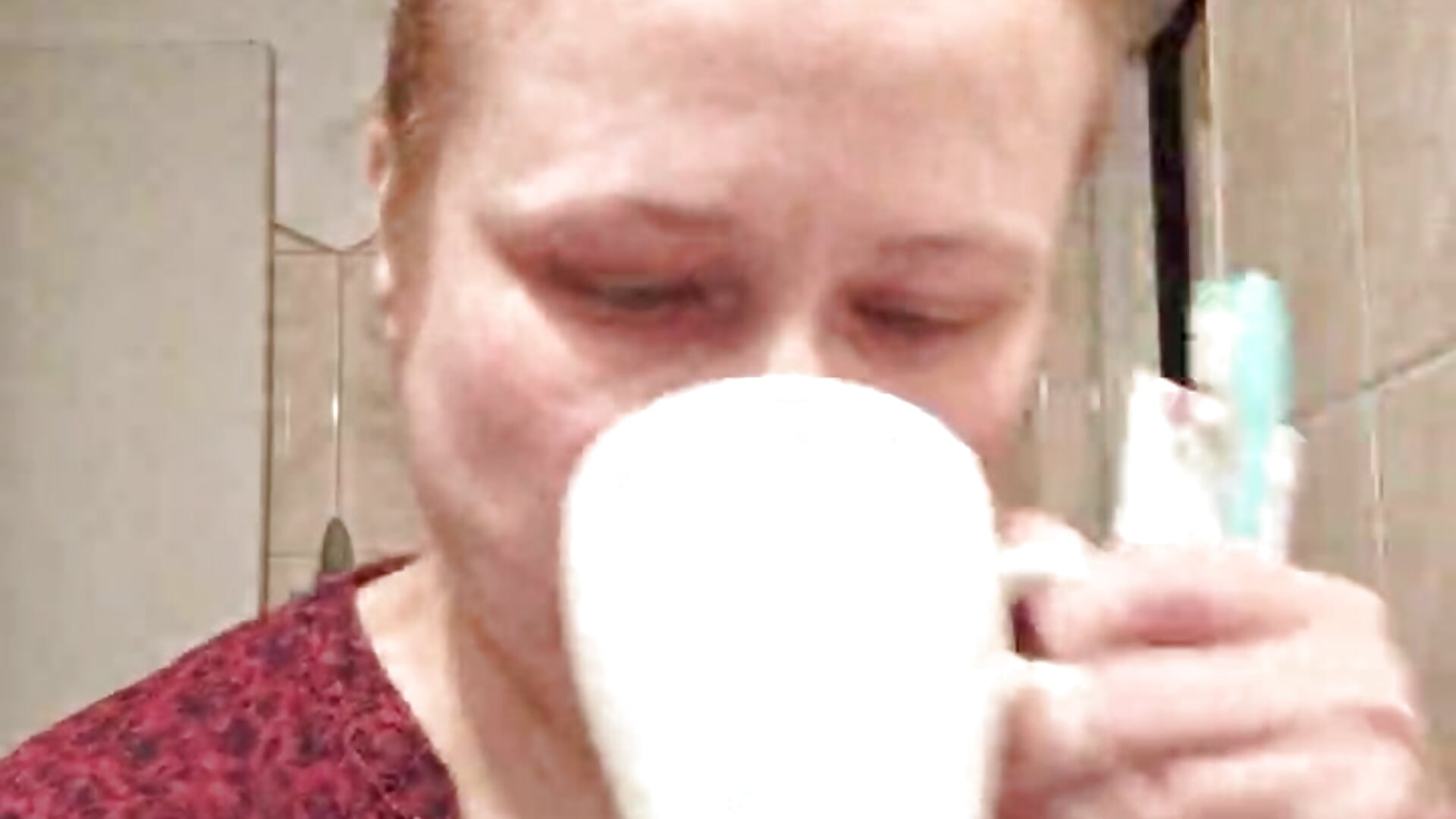 Pokaz czarnych rajstop i mycie zebow😬 - video by CitratedPaean cam model
