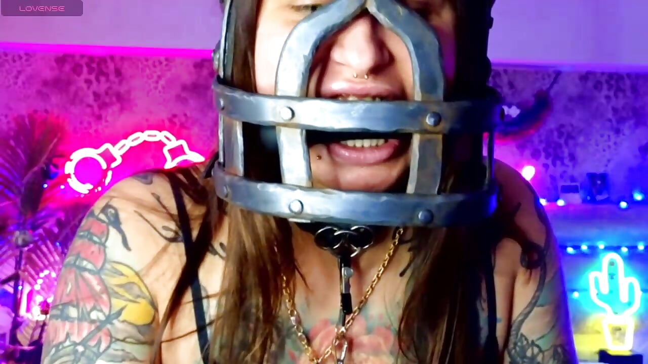 hard bdsm pain slave humiliation saliva handcuffs clamps on the nipples - video by Cool_Freak_ cam model