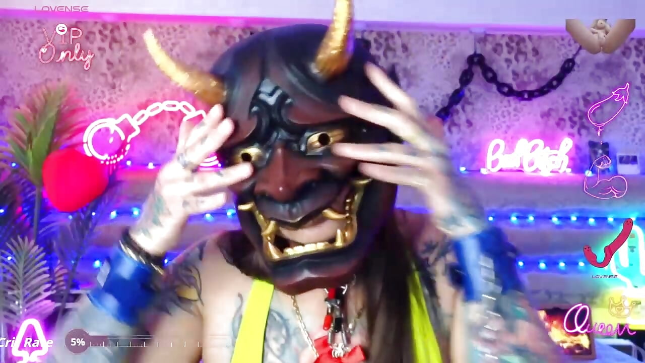 mask tattoo extreme crazy show queen mistress deep hroat wet pussy - فيديو من Cool_Freak_ موديل الكام