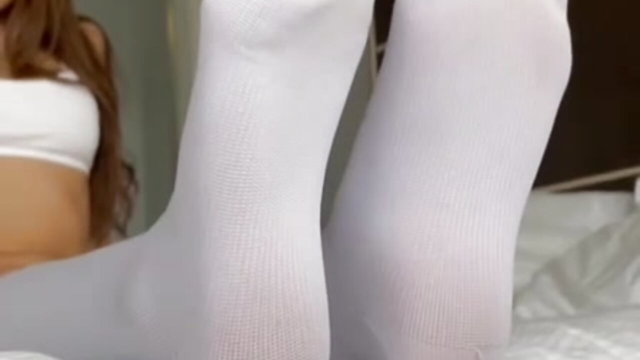 you like to jerk off to white socks? - video by LilyRaisa cam model