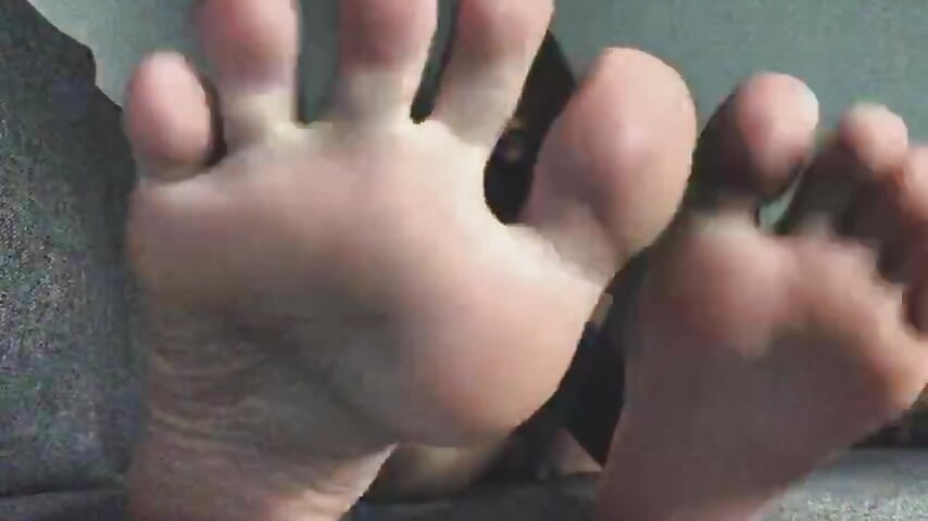 Tease with feet