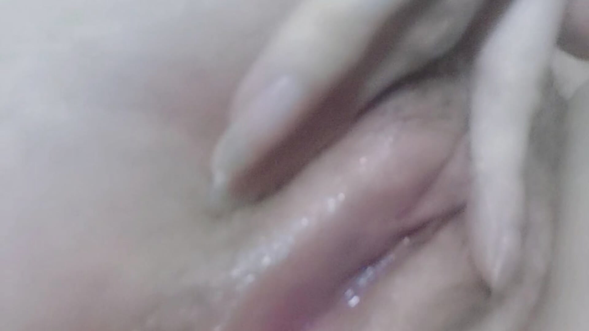 CUM DRIPPING FROM FRESHLY WAXED PUSSY