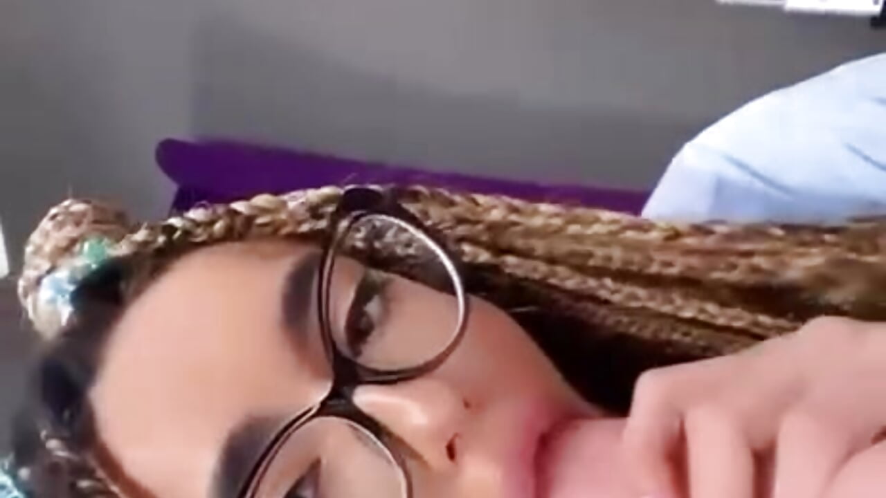 skinny babe sucking