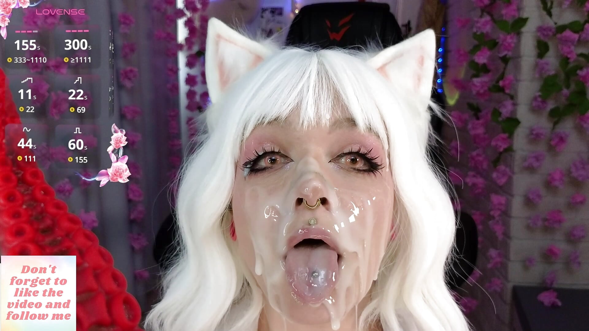 Bukkake for Neferpitou. - video by Mee-Meow cam model