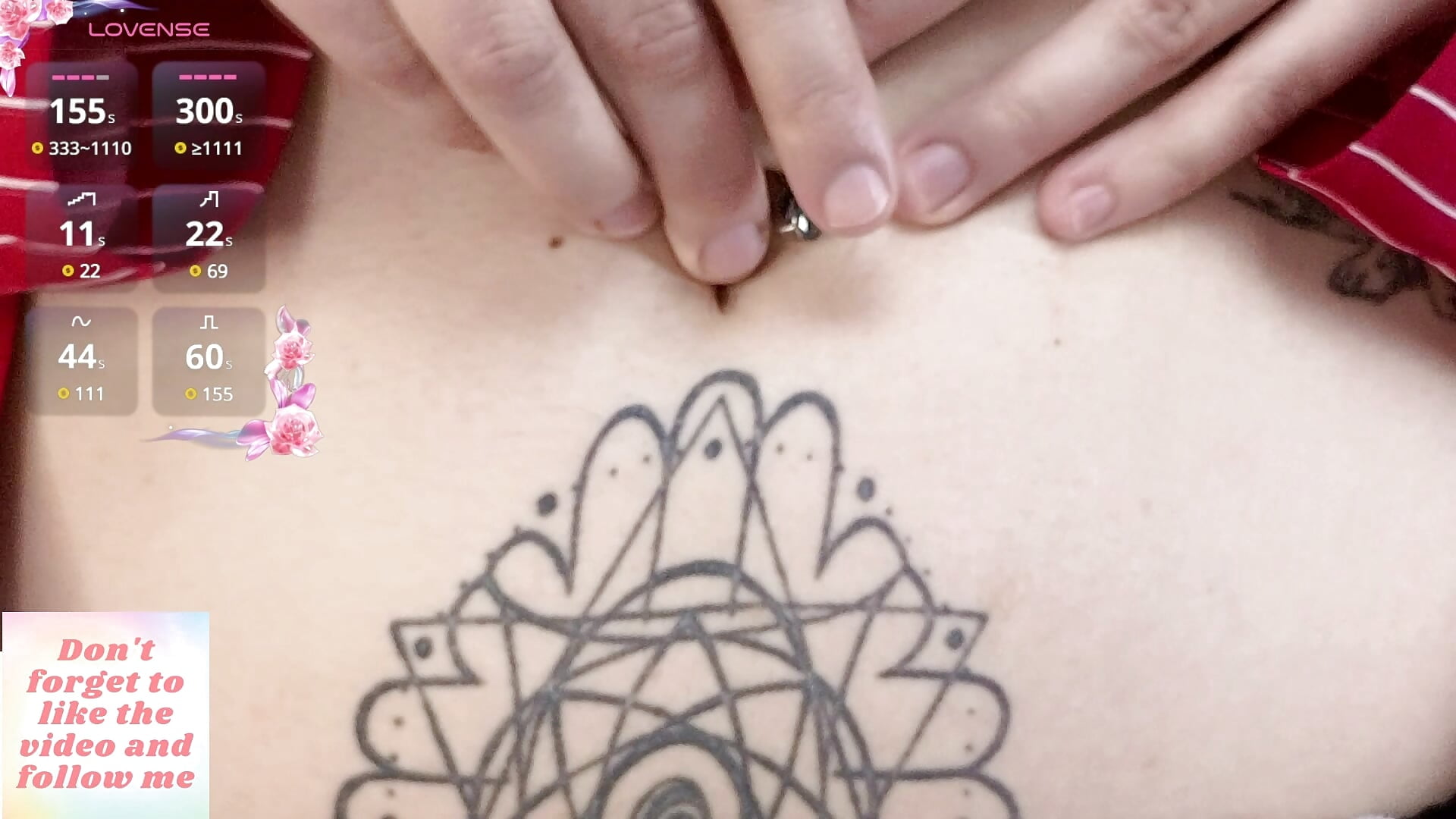 The cutest belly button with cum!!! - video by Mee-Meow cam model