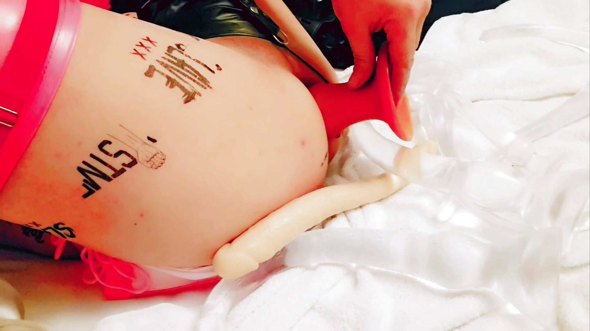 Daily Deep Training for my Skinny Body. Fuck deep with 60 cm !! - video by SissyBoy99FF cam model