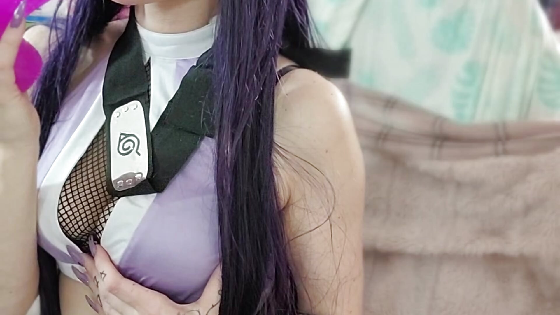 Hinata has a nice tongue :P - video by anyalikestosuck cam model