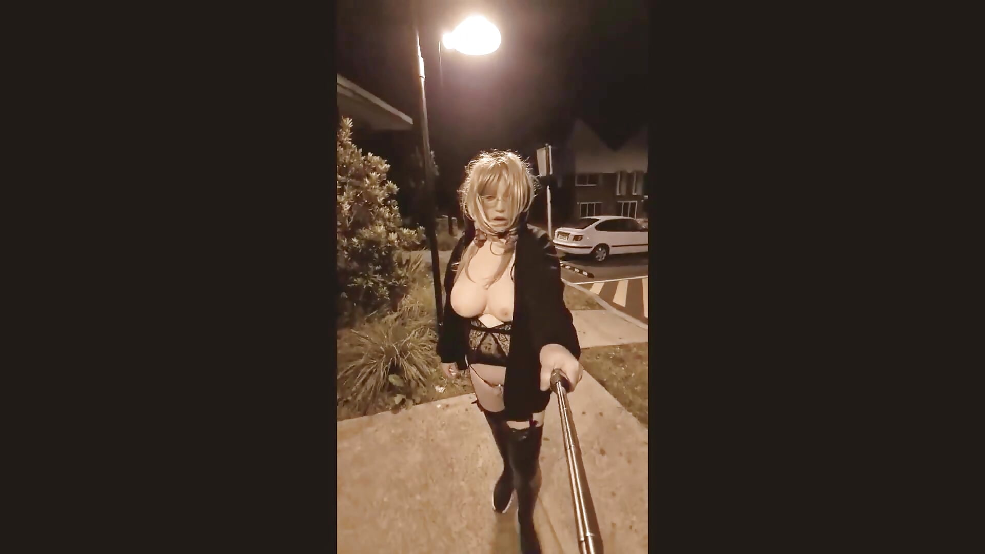 gece sokakta çıplak dolaştım trans kamu açık alan +18 - video by usaberill cam model