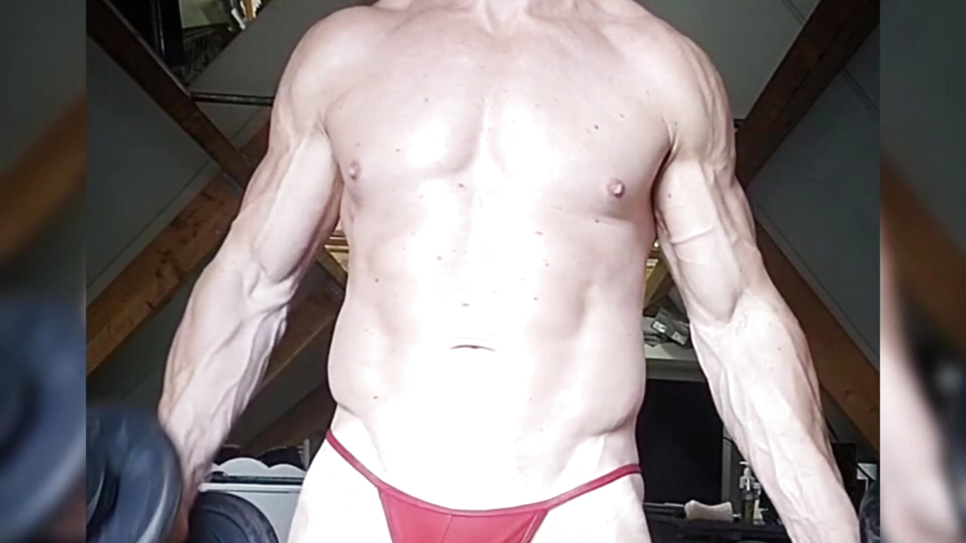 Justin's "Red Devil" - video by libo_horny_muscles cam model