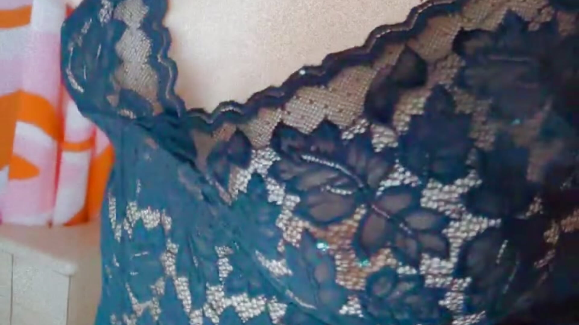After shower black lace lingerie - video by VictoriaLaFleur cam model