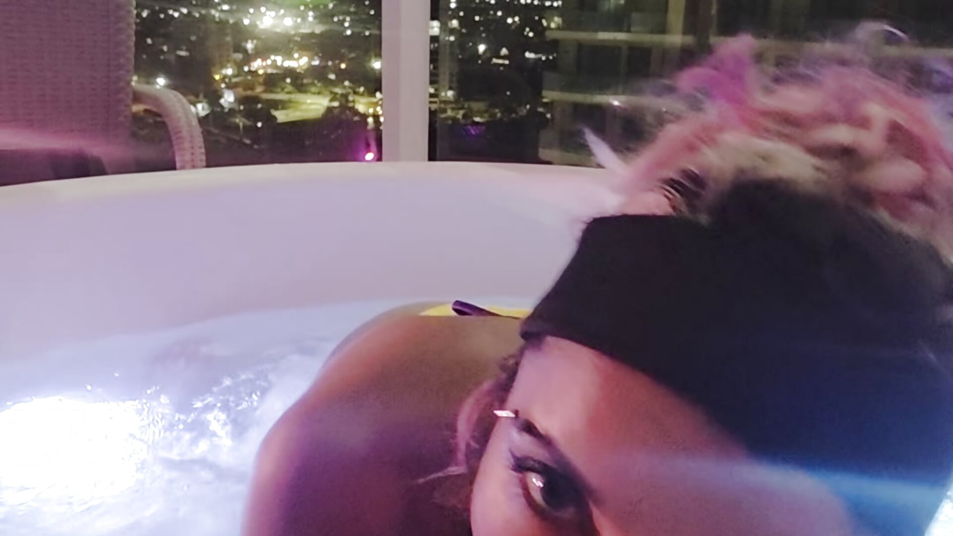 🔥🔥Jacuzzi balcony fuck on a trip😈💦💦