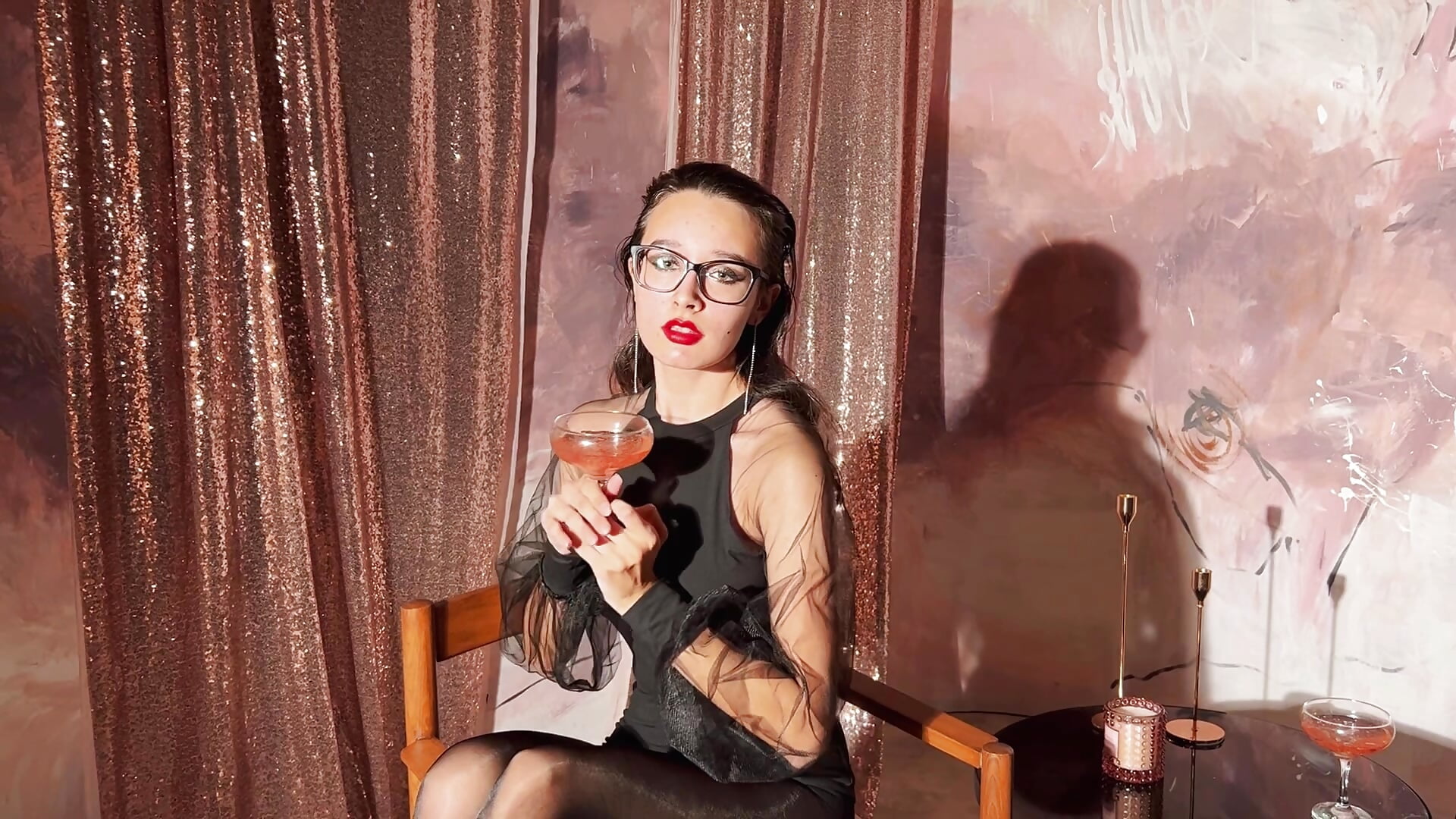 Heels and Black Pantyhose - video by Agatta_Smith cam model