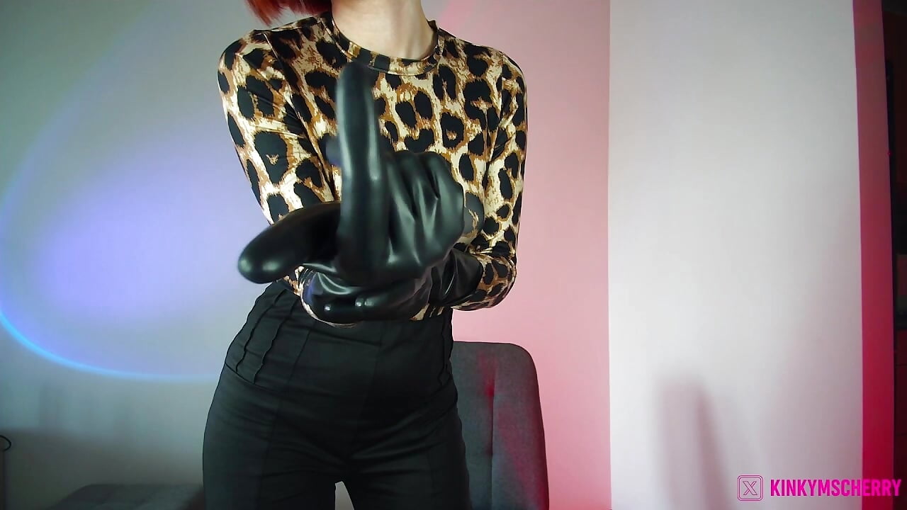 MESMERIZING LATEX GLOVES - video by KinkyMissCherry cam model