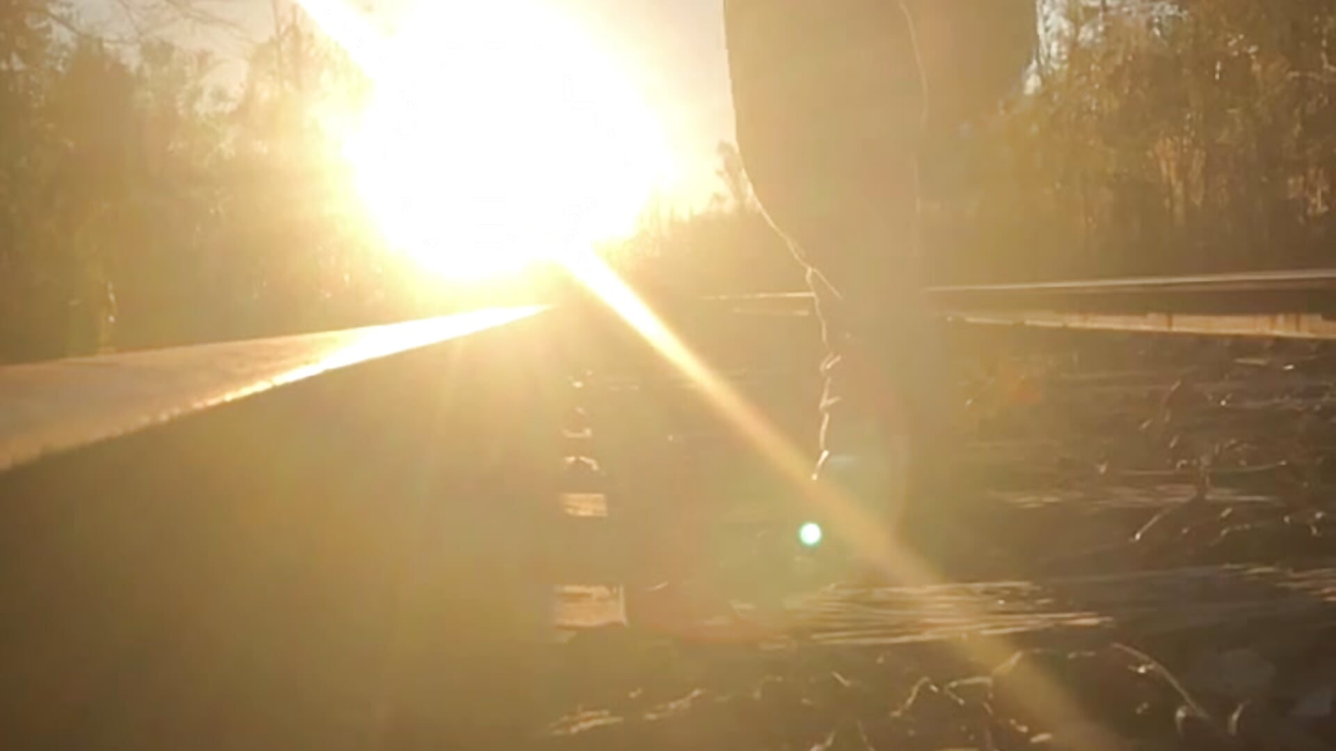 Slow motion running on the railroad track - video by pixieandsilvio