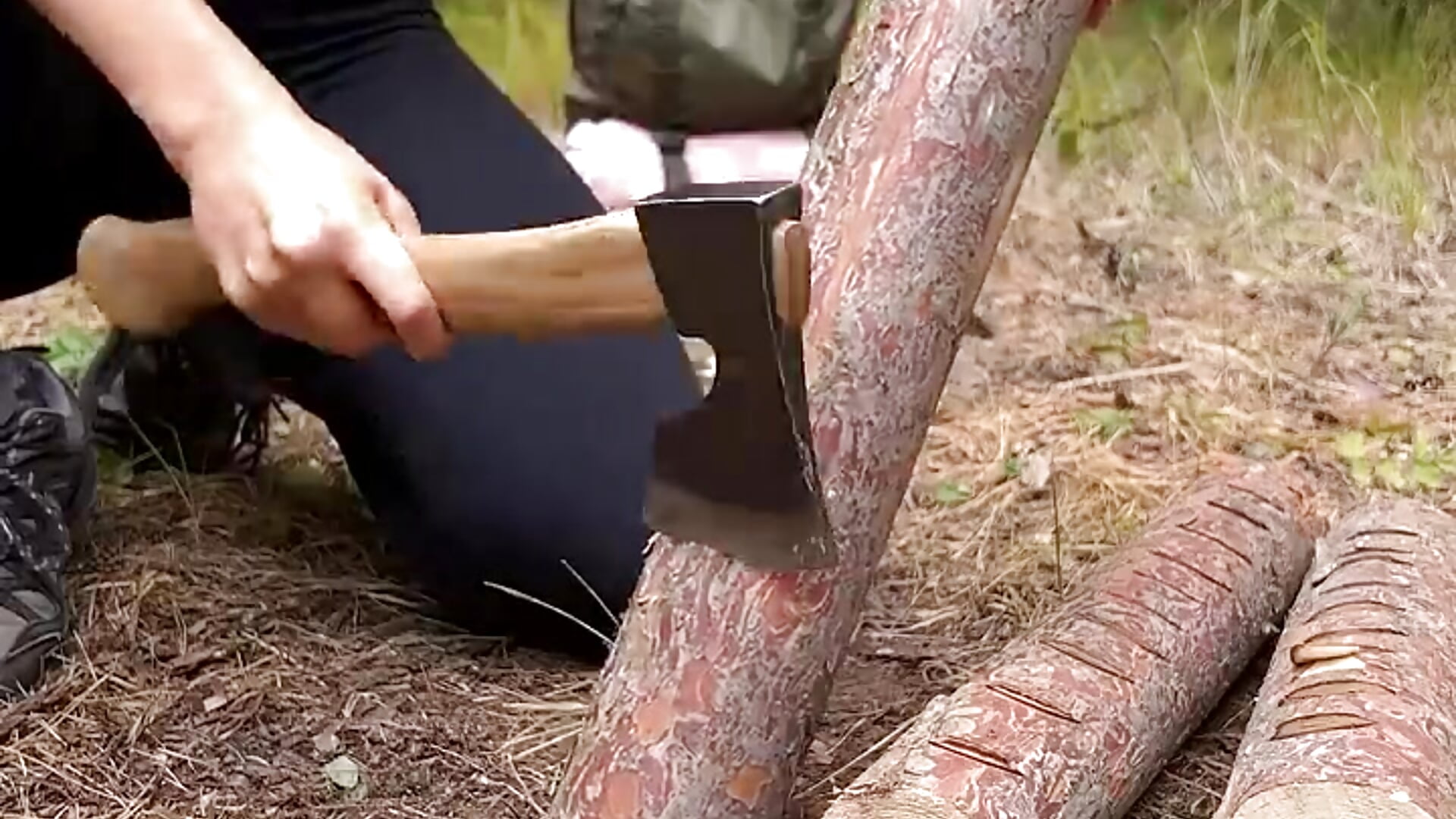 NEW way from a forest GIRL #camping #survival #bushcraft #outdoors #marusya #shiklina 2