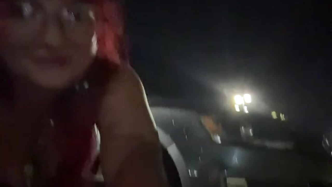 💦 squirting naked in a strangers car 💦